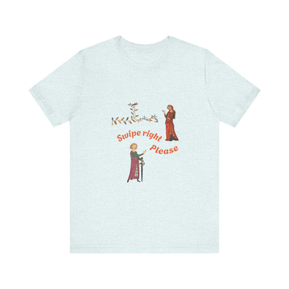 Marginalia Manuscript Romance Swipe Right Unisex Softstyle T-Shirt