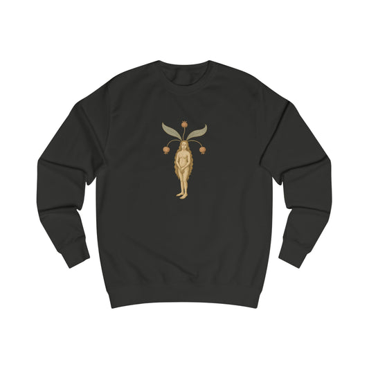Mandragora Muse, Female Mandrake, Medieval Herb Lore Unisex Sweatshirt