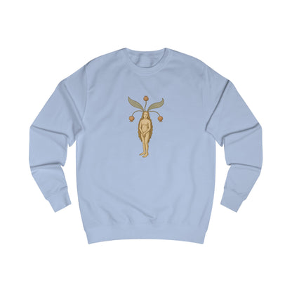 Mandragora Muse, Female Mandrake, Medieval Herb Lore Unisex Sweatshirt