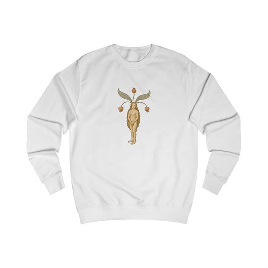 Mandragora Muse, Female Mandrake, Medieval Herb Lore Unisex Sweatshirt