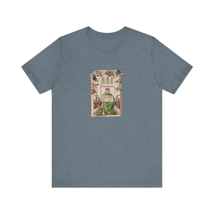 The Master of the Birds, Alchemical Cosmology from Cod. Pal. Lat. 1885 Tee