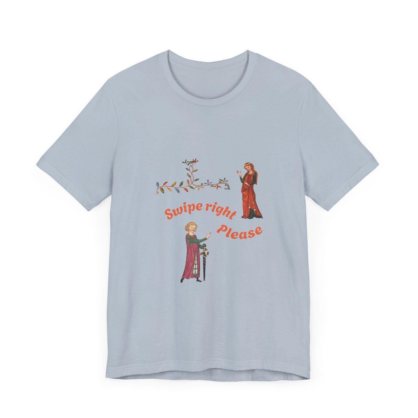Marginalia Manuscript Romance Swipe Right Unisex Softstyle T-Shirt
