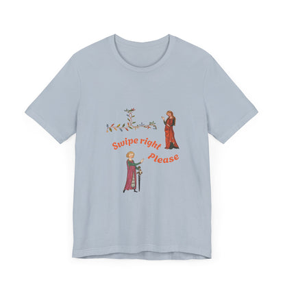 Marginalia Manuscript Romance Swipe Right Unisex Softstyle T-Shirt