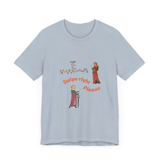 Marginalia Manuscript Romance Swipe Right Unisex Softstyle T-Shirt