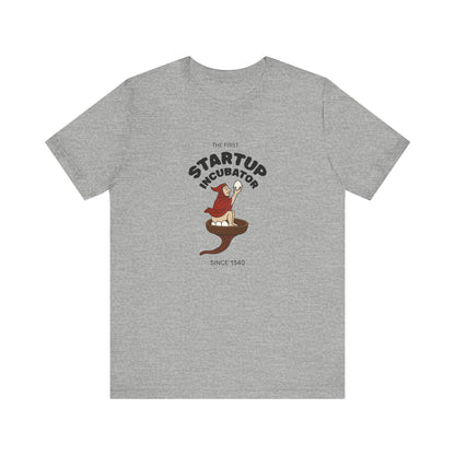 The Eggman Monk, The First Startup Incubator, Medieval Marginalia T-shirt