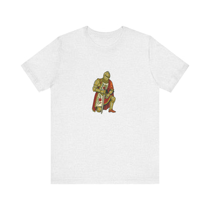Kneeling Medieval Knight Floral Tee
