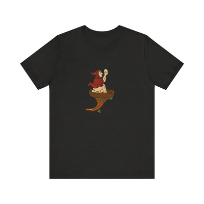 The Eggman Monk, Medieval Marginalia Print T-shirt