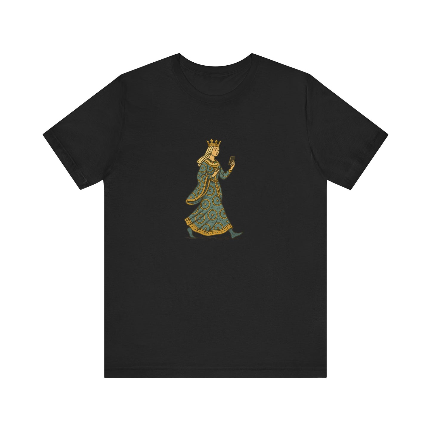 The Crowned Strutter – Medieval Couture on the Go - Unisex Heavy Cotton T-shirt