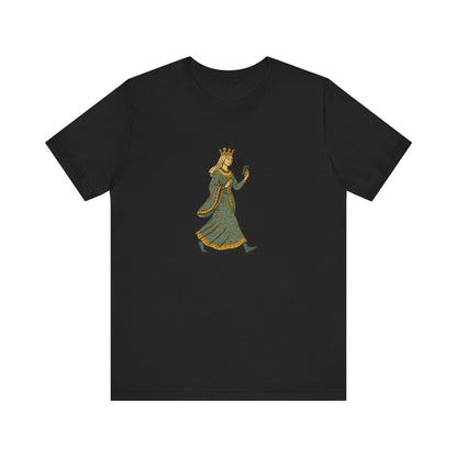 The Crowned Strutter – Medieval Couture on the Go - Unisex Heavy Cotton T-shirt
