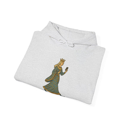 The Crowned Strutter – Medieval Couture on the Go - Cozy Unisex Hoodie