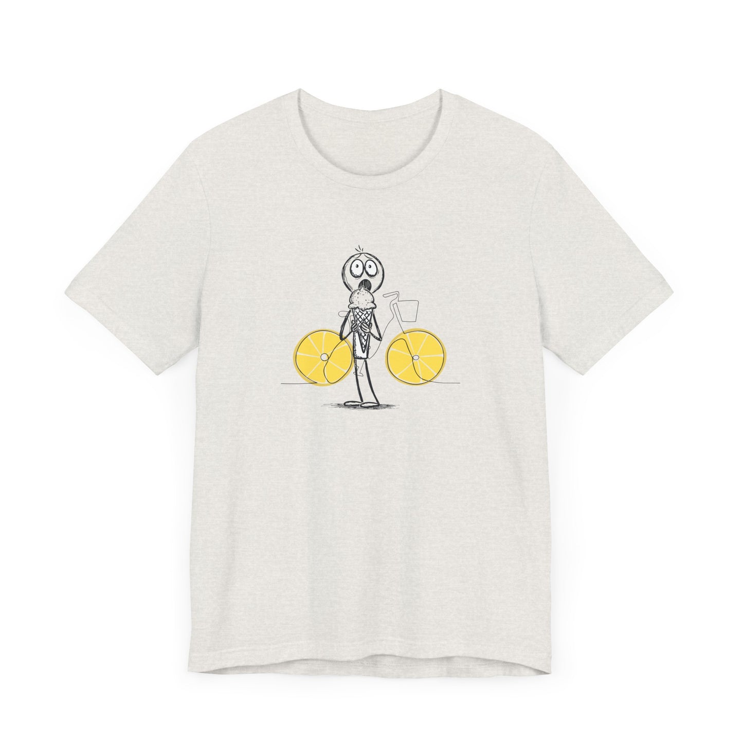 The Ice Cream Lover With Bike T-shirt
