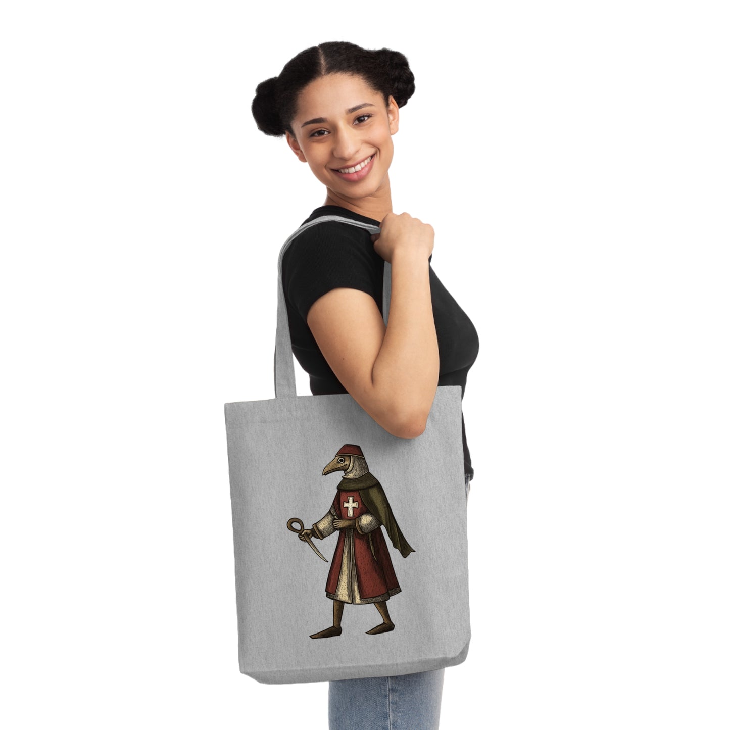 Hanseatic Art, Medieval Plague Doctor Woven Tote Bag