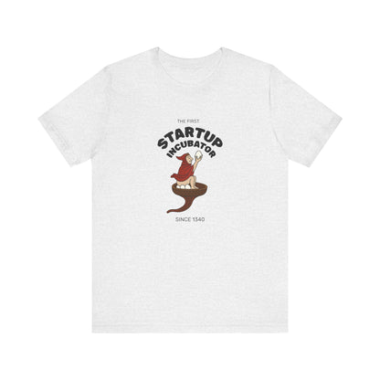 The Eggman Monk, The First Startup Incubator, Medieval Marginalia T-shirt