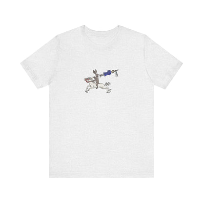 Rabbit Hunting Human, Marginalia Manuscript Art Unisex T-Shirt