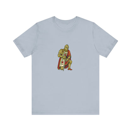 Kneeling Medieval Knight Floral Tee