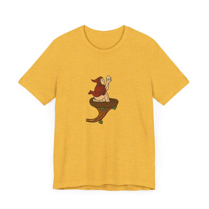 The Eggman Monk, Medieval Marginalia Print T-shirt