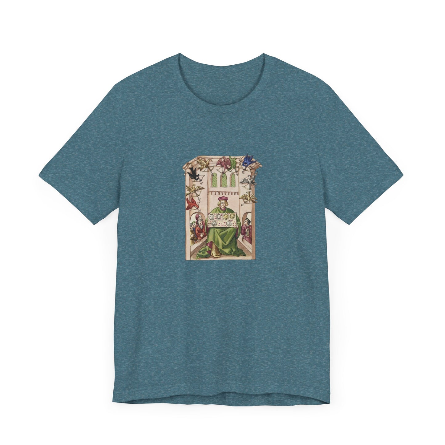 The Master of the Birds, Alchemical Cosmology from Cod. Pal. Lat. 1885 Tee