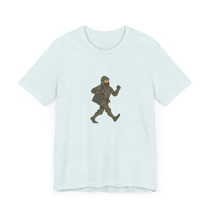 Knight on the Go - Medieval Humor - Urban Chivalry Unisex Heavy Cotton T-shirt