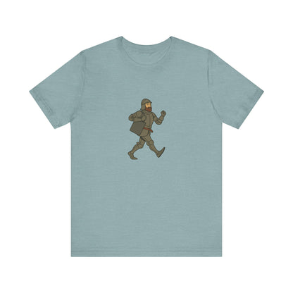 Knight on the Go - Medieval Humor - Urban Chivalry Unisex Heavy Cotton T-shirt