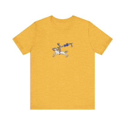 Rabbit Hunting Human, Marginalia Manuscript Art Unisex T-Shirt