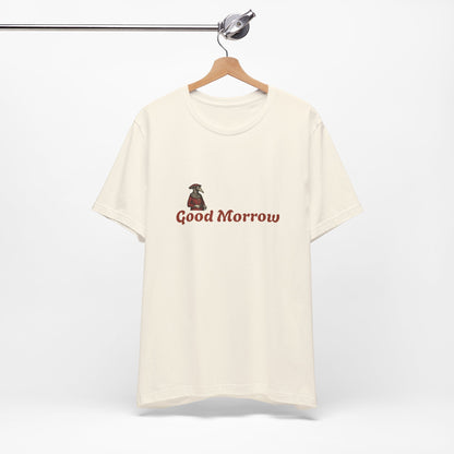 Hanseatic Art, Medieval Plague Doctor with Good Morrow Unisex Softstyle T-Shirt