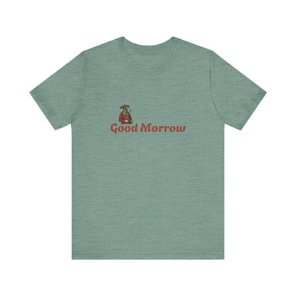 Hanseatic Art, Medieval Plague Doctor with Good Morrow Unisex Softstyle T-Shirt