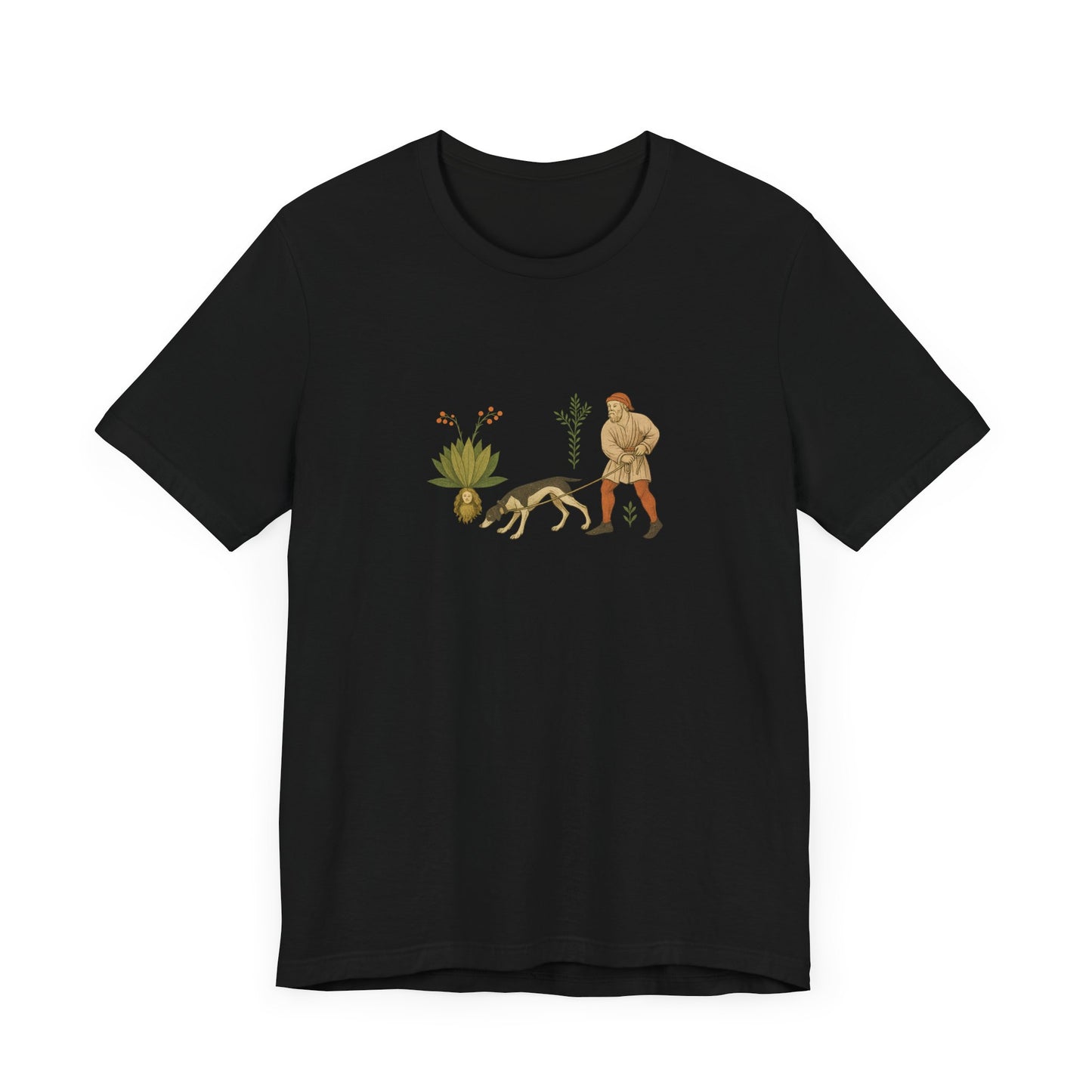 Good Medicine Dogge, Medieval Art Tacuinum Sanitatis Unisex Tee