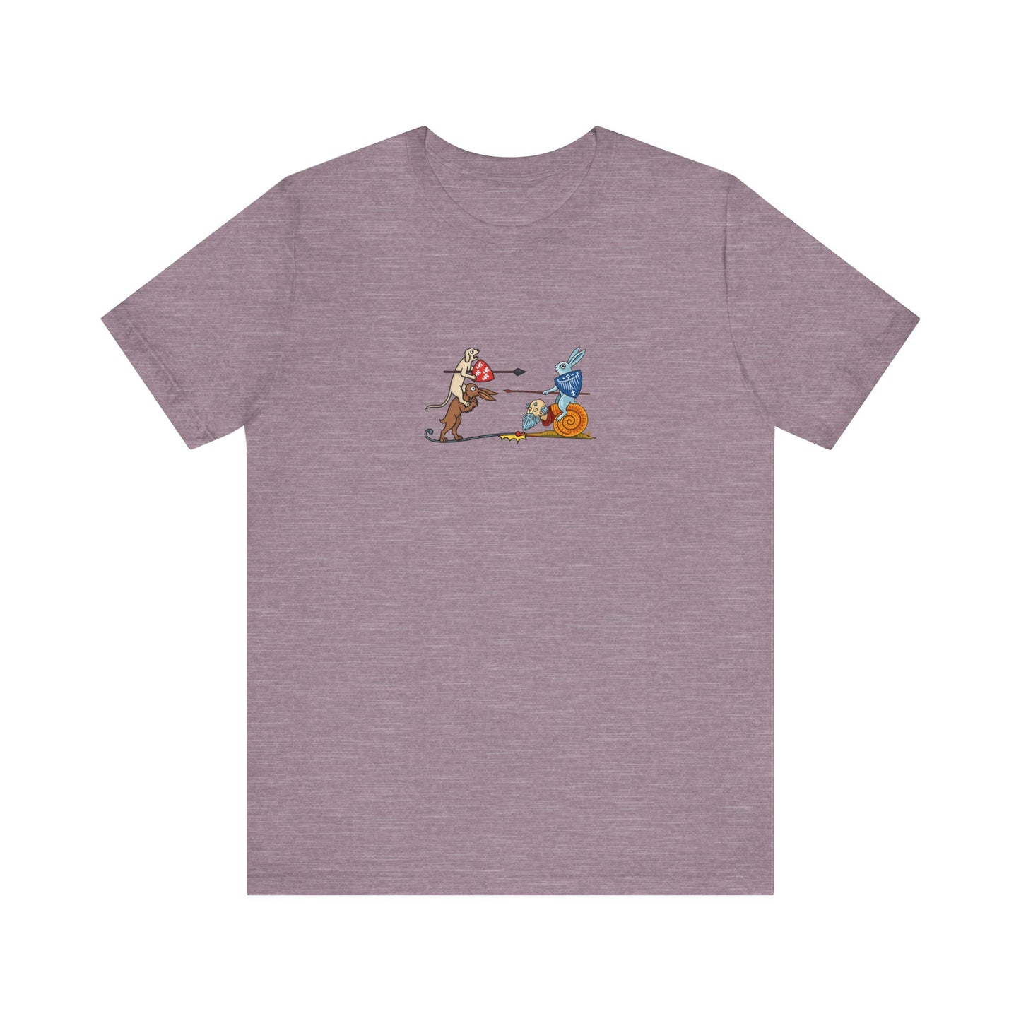Bunny Snail Rider After MS Yates Thompson 8 F 294, Remastered Marginalia Manuscript Art Tee