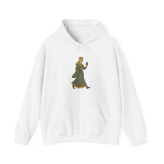 The Crowned Strutter – Medieval Couture on the Go - Cozy Unisex Hoodie
