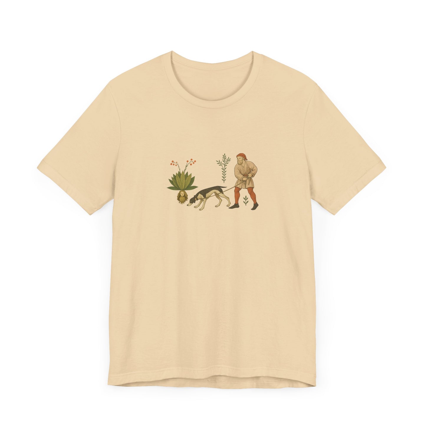 Good Medicine Dogge, Medieval Art Tacuinum Sanitatis Unisex Tee