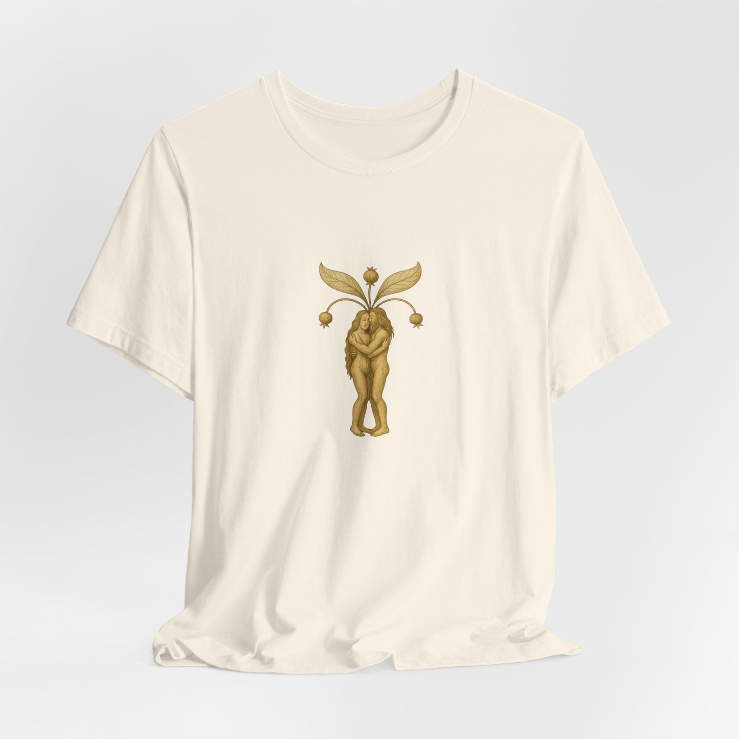 Big Mandrakes in Love, Mythical Root Romance Unisex Heavy Cotton Tee