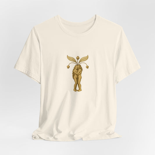 Big Mandrakes in Love, Mythical Root Romance Unisex Heavy Cotton Tee