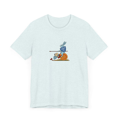 Bunny Snail Rider After MS Yates Thompson 8 F 294, Remastered Marginalia Manuscript Art Tee