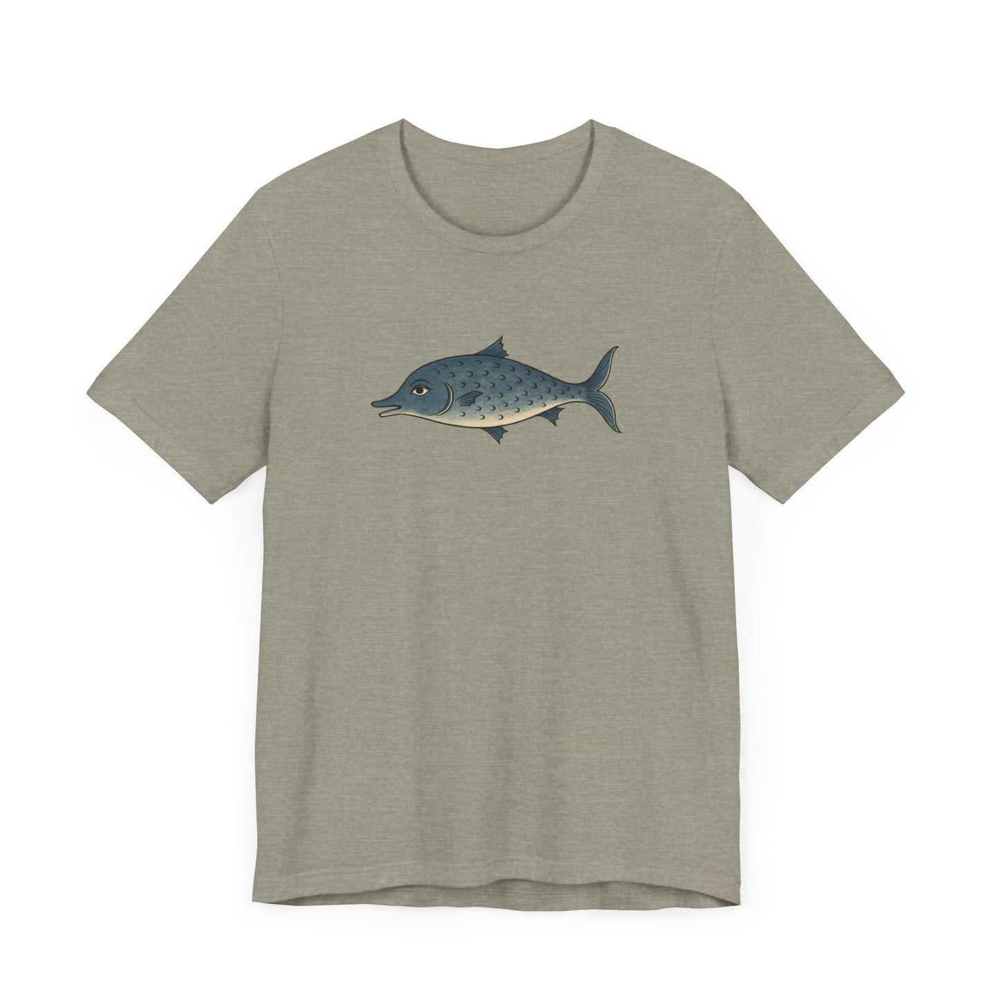 The Smiling Medieval Fish Art T-shirt