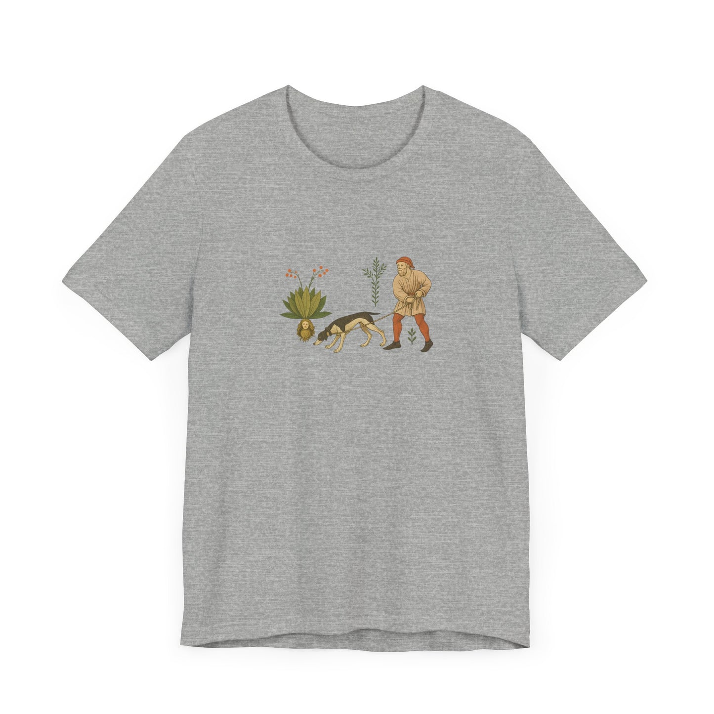 Good Medicine Dogge, Medieval Art Tacuinum Sanitatis Unisex Tee