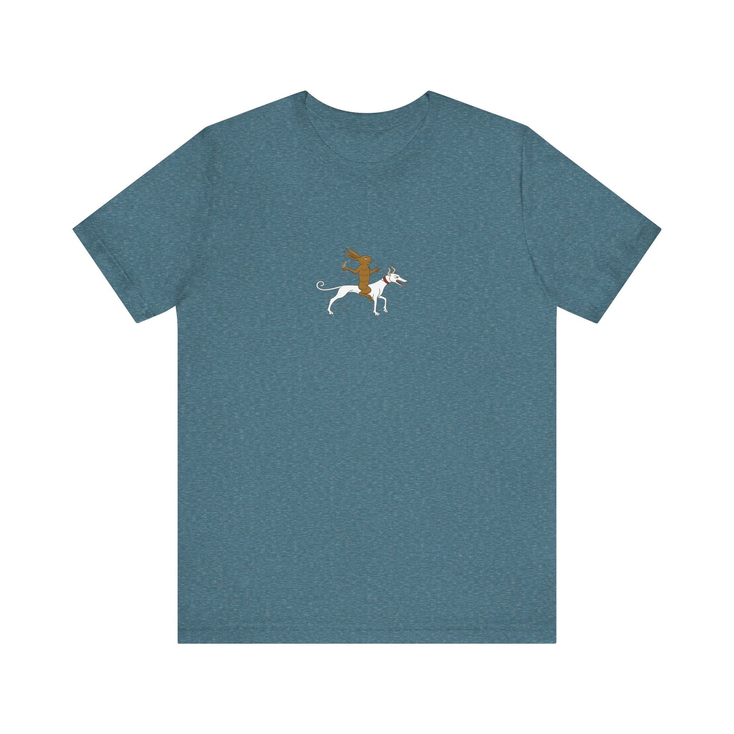 The Hare Riding a Hound, Pontifical of Guillaume Durand, Avignon, before 1390 Tee