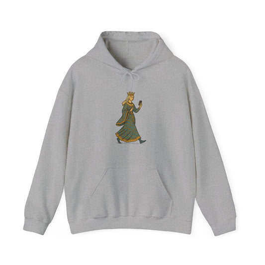 The Crowned Strutter – Medieval Couture on the Go - Cozy Unisex Hoodie