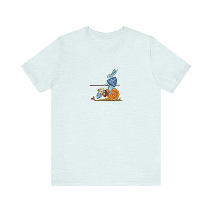 Bunny Snail Rider After MS Yates Thompson 8 F 294, Remastered Marginalia Manuscript Art Tee