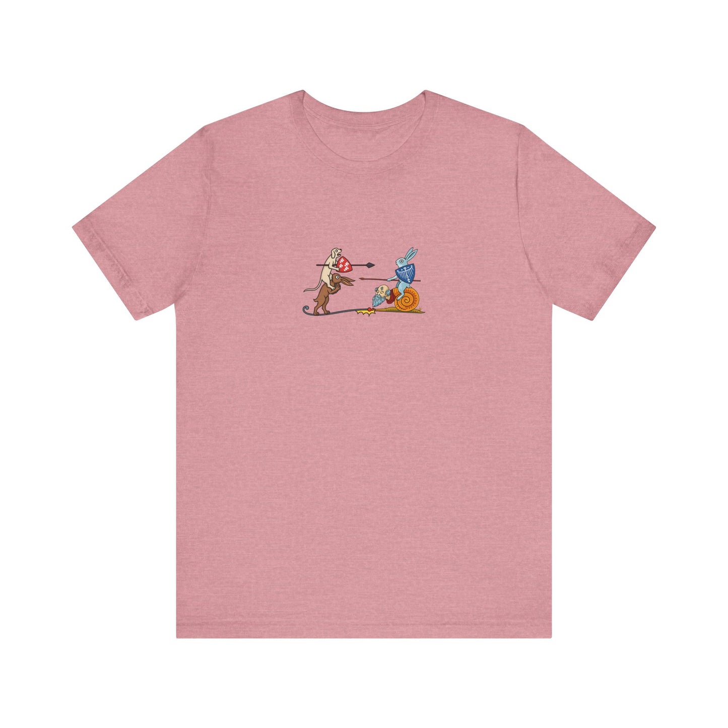 Bunny Snail Rider After MS Yates Thompson 8 F 294, Remastered Marginalia Manuscript Art Tee