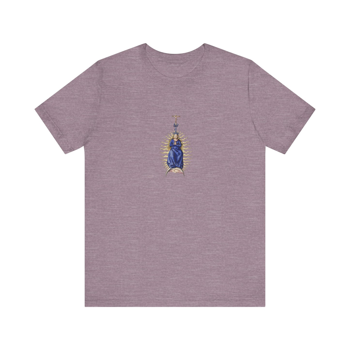 Spiritual Mary Graphic T-Shirt, Faith-Based Apparel, Casual Wear, Gift for Believers, Unisex Tee,