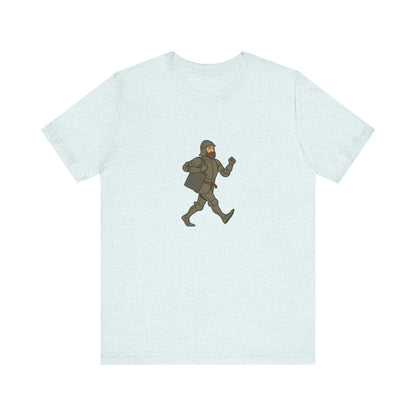 Knight on the Go - Medieval Humor - Urban Chivalry Unisex Heavy Cotton T-shirt