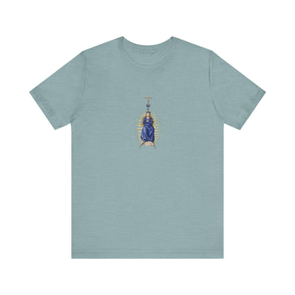 Spiritual Mary Graphic T-Shirt, Faith-Based Apparel, Casual Wear, Gift for Believers, Unisex Tee,