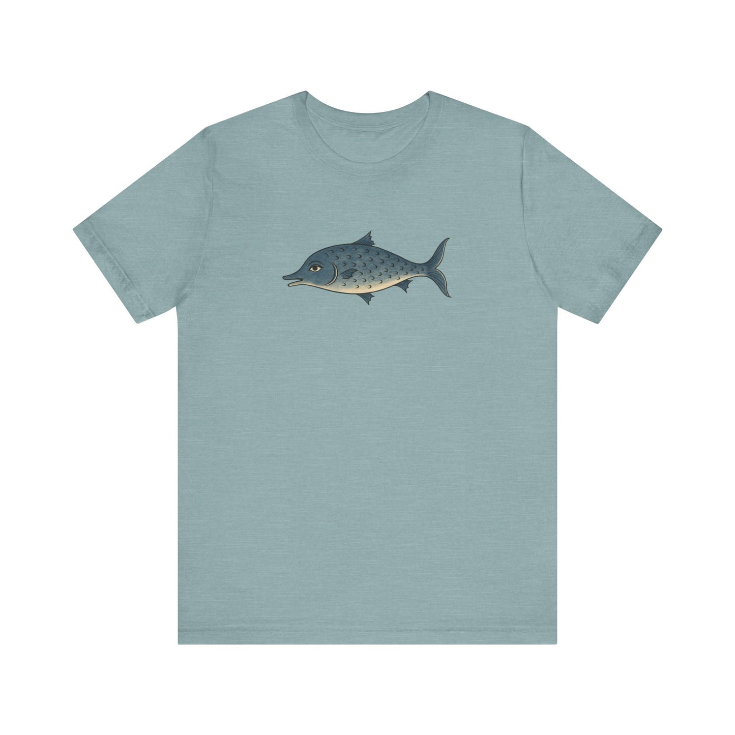 The Smiling Medieval Fish Art T-shirt