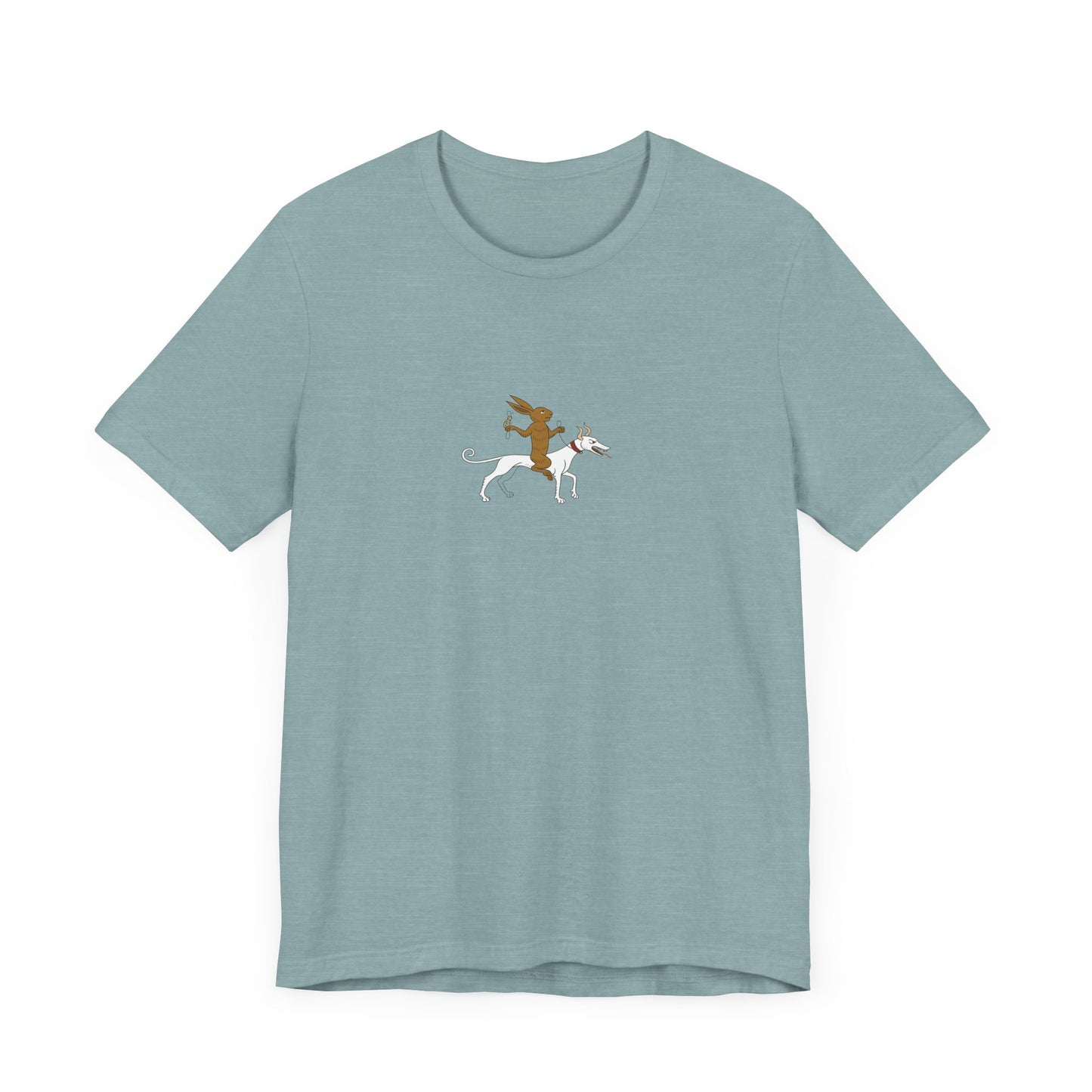 The Hare Riding a Hound, Pontifical of Guillaume Durand, Avignon, before 1390 Tee