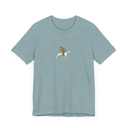 The Hare Riding a Hound, Pontifical of Guillaume Durand, Avignon, before 1390 Tee