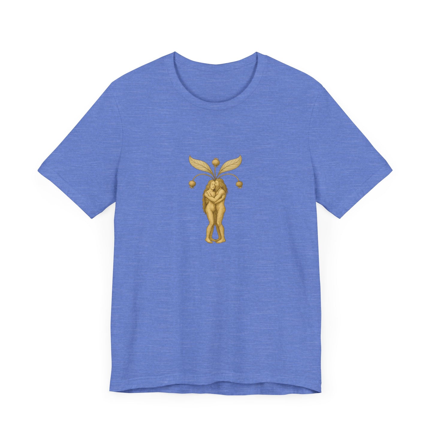 Big Mandrakes in Love, Mythical Root Romance Unisex Heavy Cotton Tee