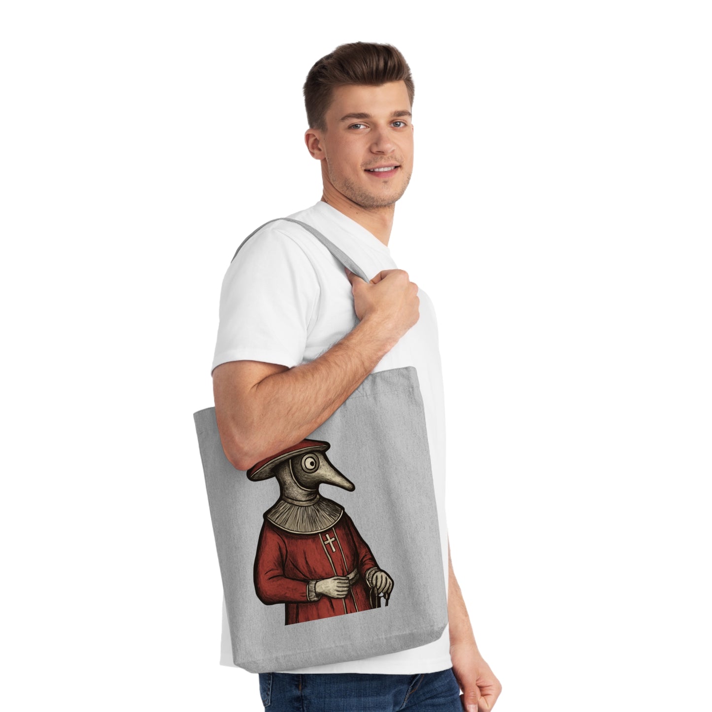 Hanseatic Art, Medieval Plague Doctor 2 Sweatshirt Woven Tote Bag