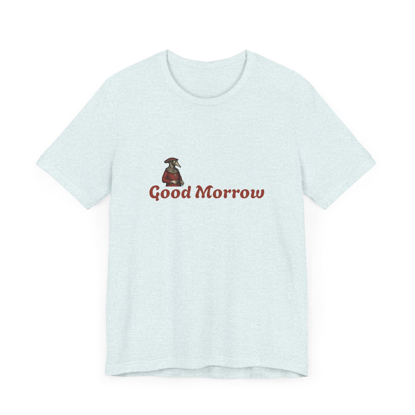Hanseatic Art, Medieval Plague Doctor with Good Morrow Unisex Softstyle T-Shirt