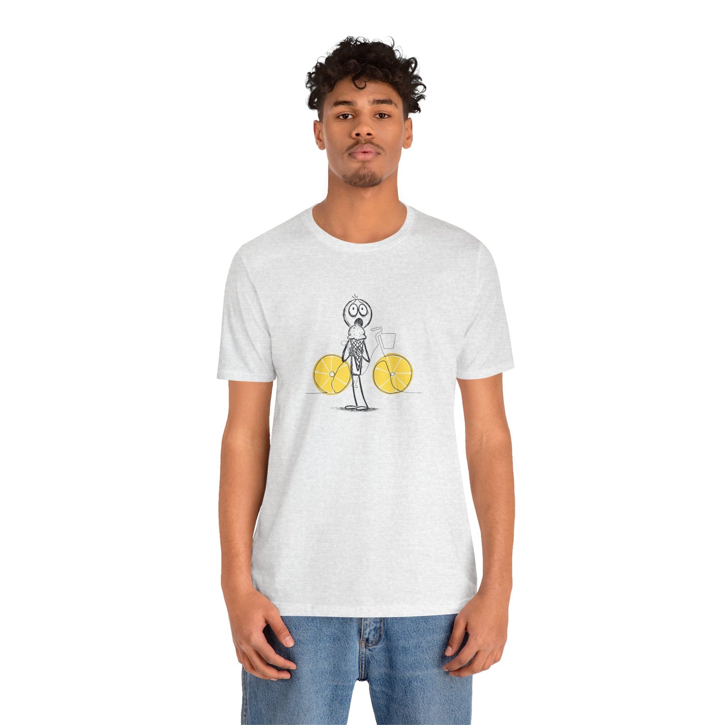 The Ice Cream Lover With Bike T-shirt