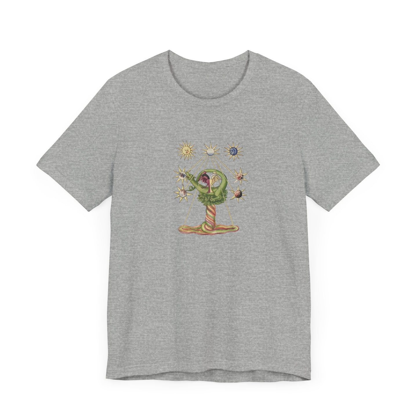 Alchemical Dragon and Two-Headed Bird T-Shirt